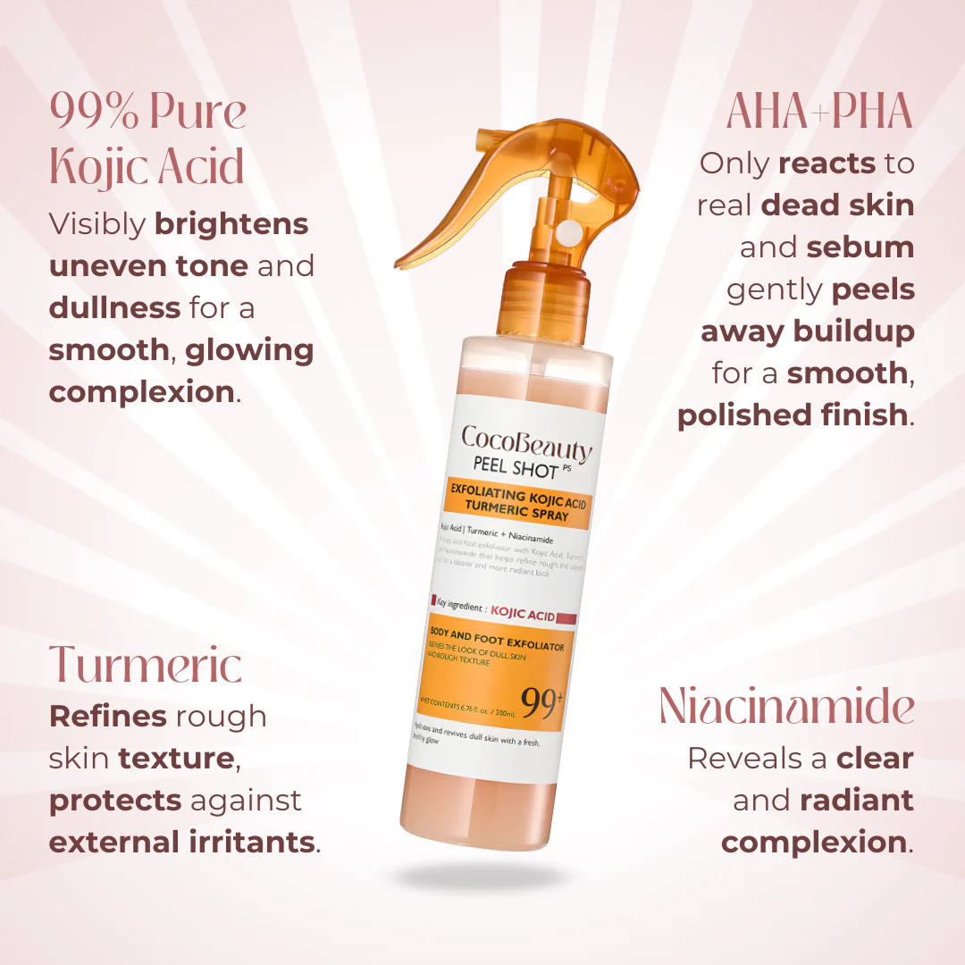 Body Peel Spray - Kojic + Turmeric - Image 3