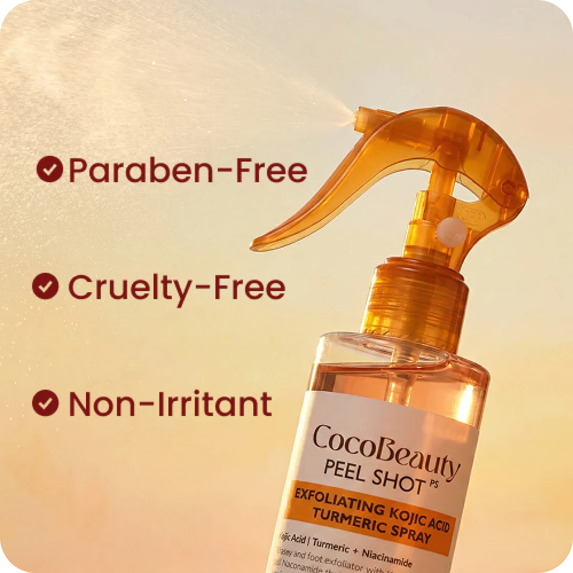 CocoBeauty - Body Peel Spray with Kojic + Turmeric - Image 2