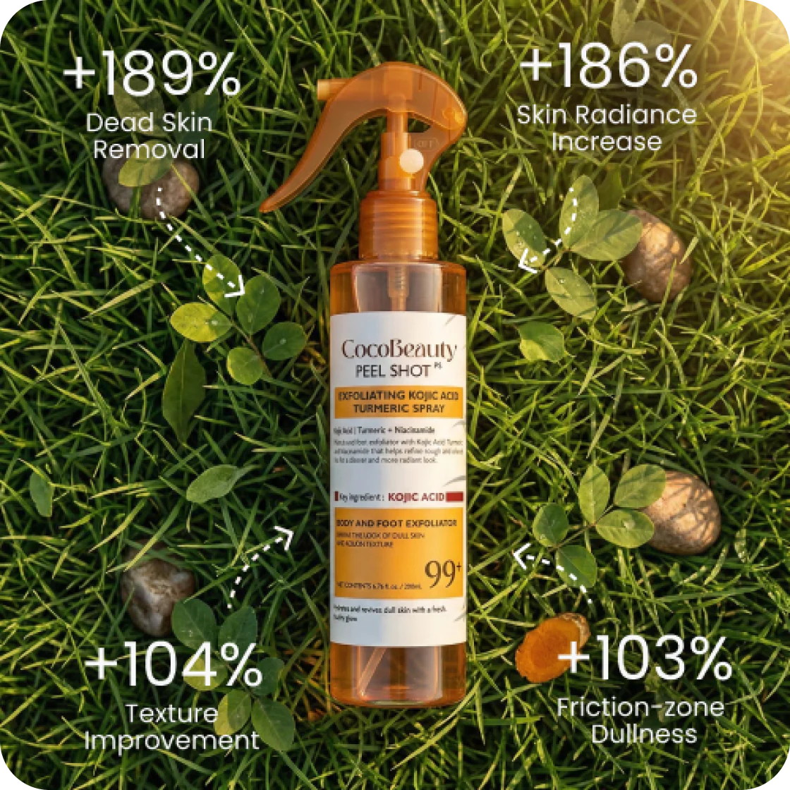 CocoBeauty - Body Peel Spray with Kojic + Turmeric - Image 3